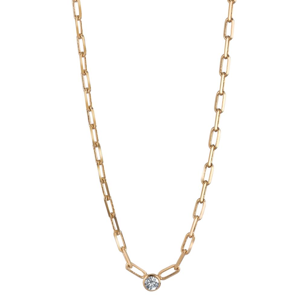 Necklace Bronze Zirconia 40-45 cm