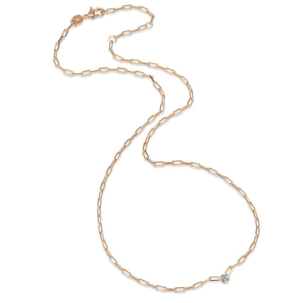 Necklace Bronze Zirconia 40-45 cm