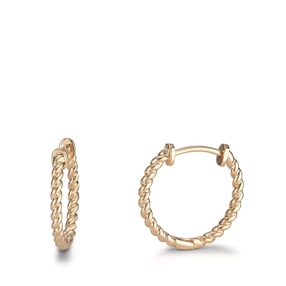 Hinged hoop Bronze Yellow Gold plated