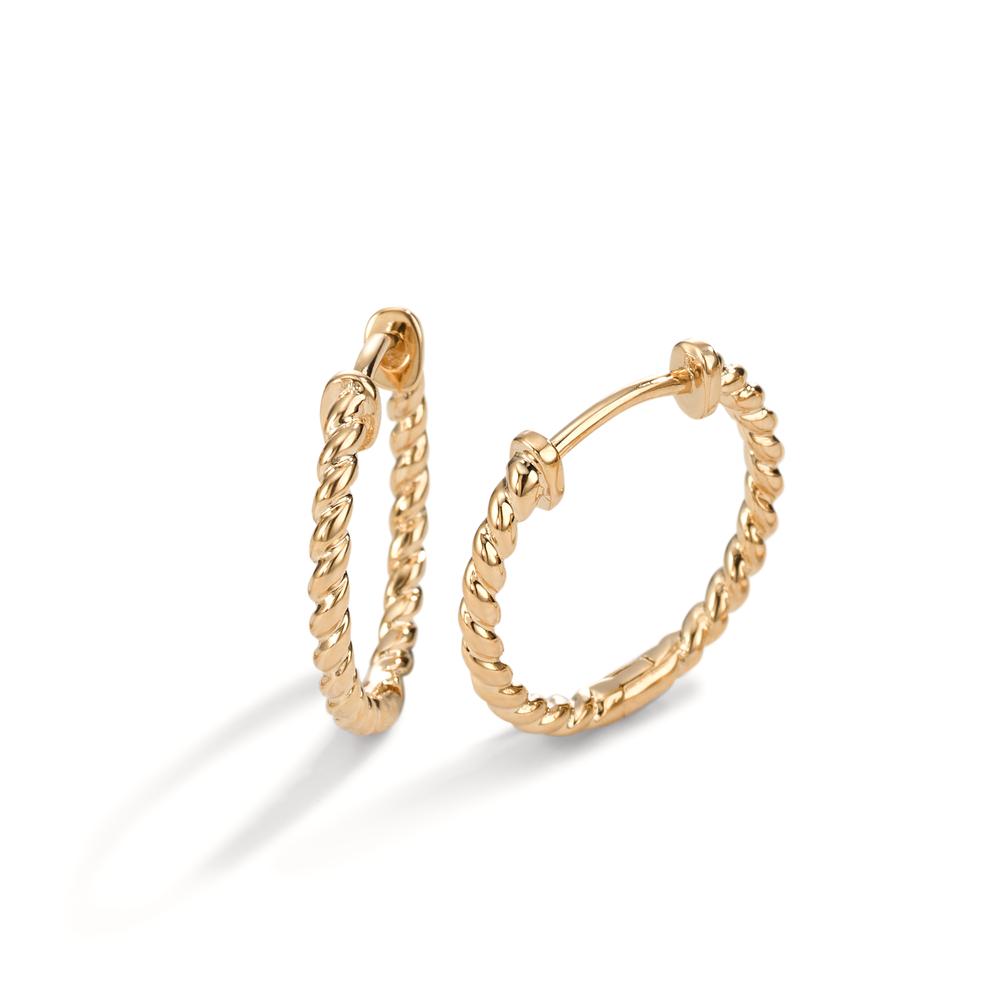 Hinged hoop Bronze Yellow Gold plated