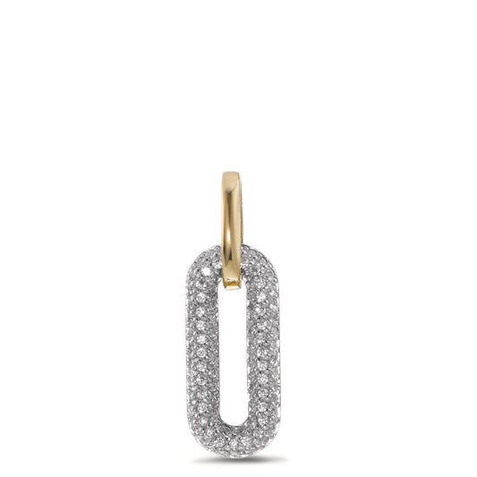 Pendant 9k Yellow Gold Zirconia