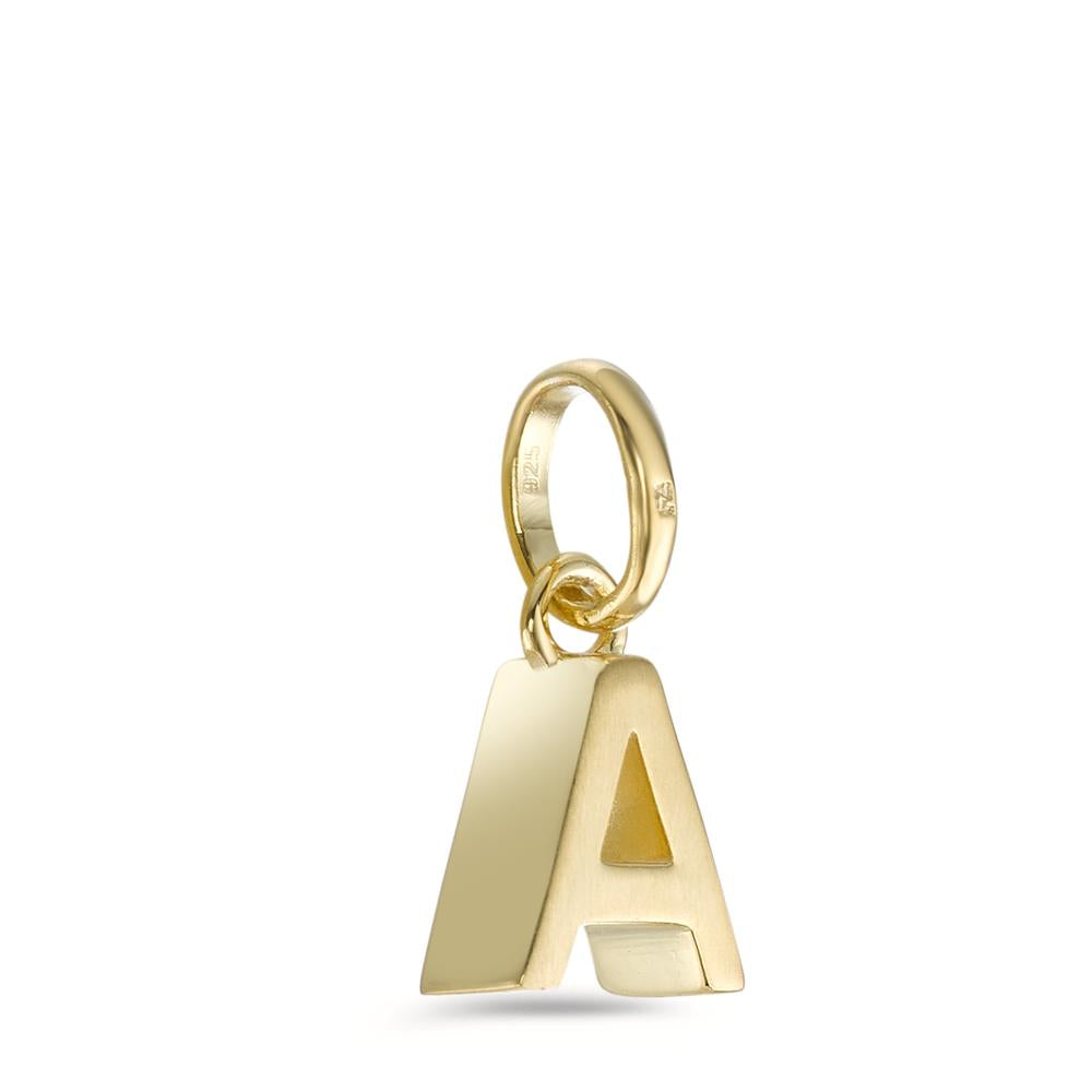 Pendant Silver Yellow Gold plated Ø6.5 mm