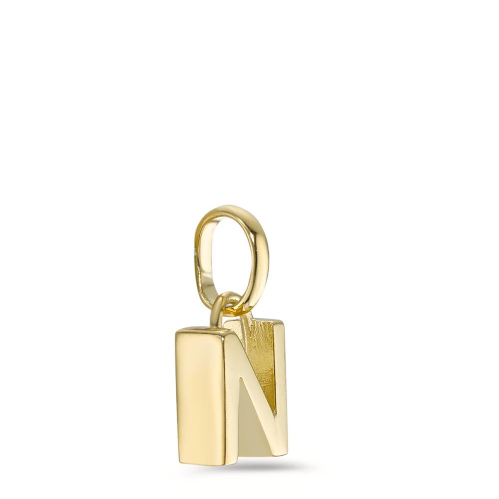 Pendant Silver Yellow Gold plated Ø6.5 mm