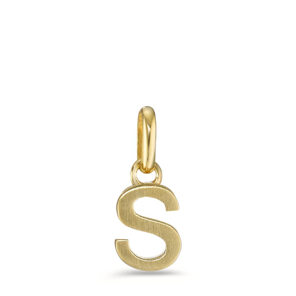 Pendant Silver Yellow Gold plated Ø6.5 mm