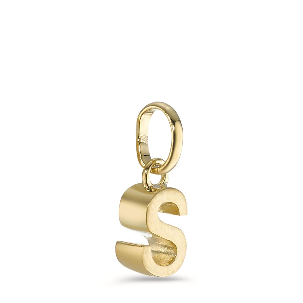 Pendant Silver Yellow Gold plated Ø6.5 mm