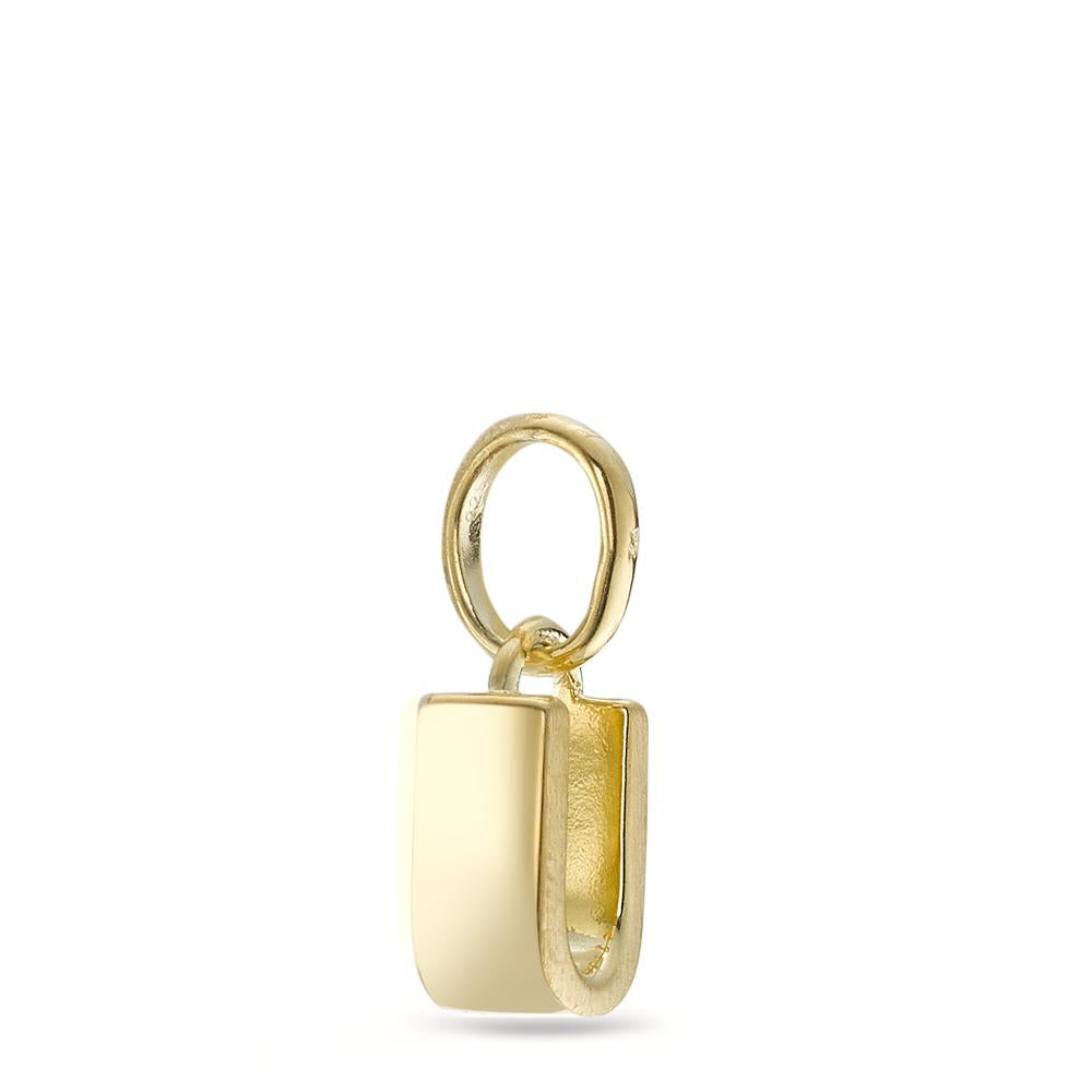 Pendant Silver Yellow Gold plated Ø6.5 mm