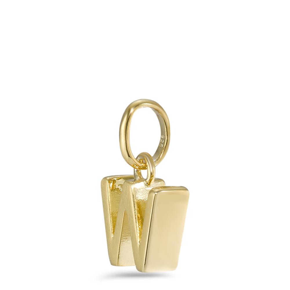 Pendant Silver Yellow Gold plated Ø6.5 mm