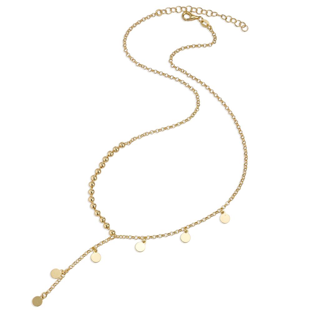 Necklace Silver Yellow Gold plated 40-45 cm