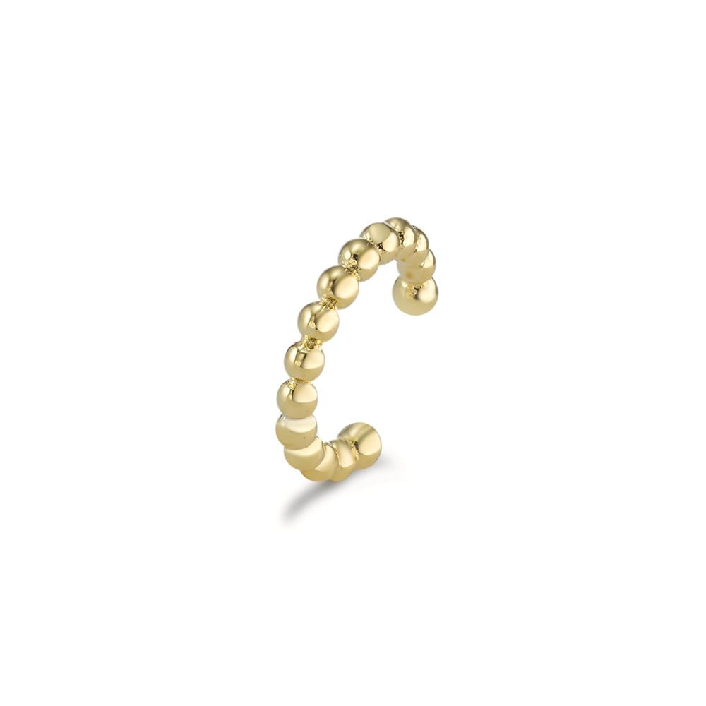 Ear Cuff Silver Yellow Gold plated Ø12 mm