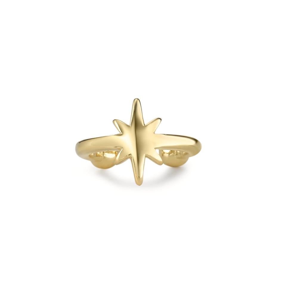 Ear Cuff Silver Yellow Gold plated Star Ø11 mm