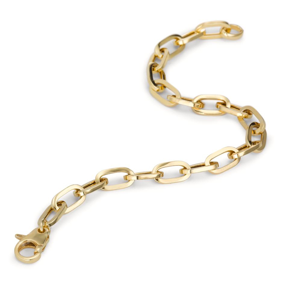 Bracelet Silver Yellow Gold plated 20 cm