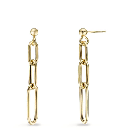 Drop Earrings Silver Yellow Gold plated