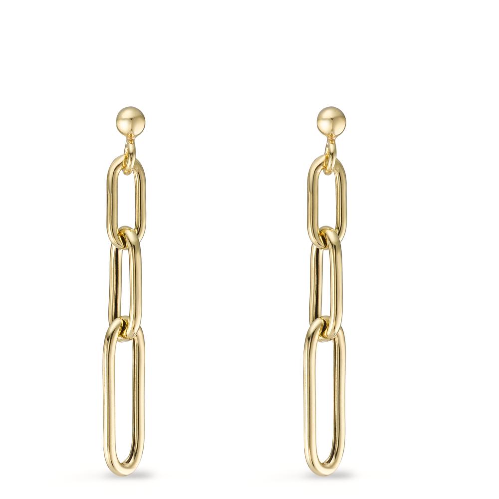 Drop Earrings Silver Yellow Gold plated