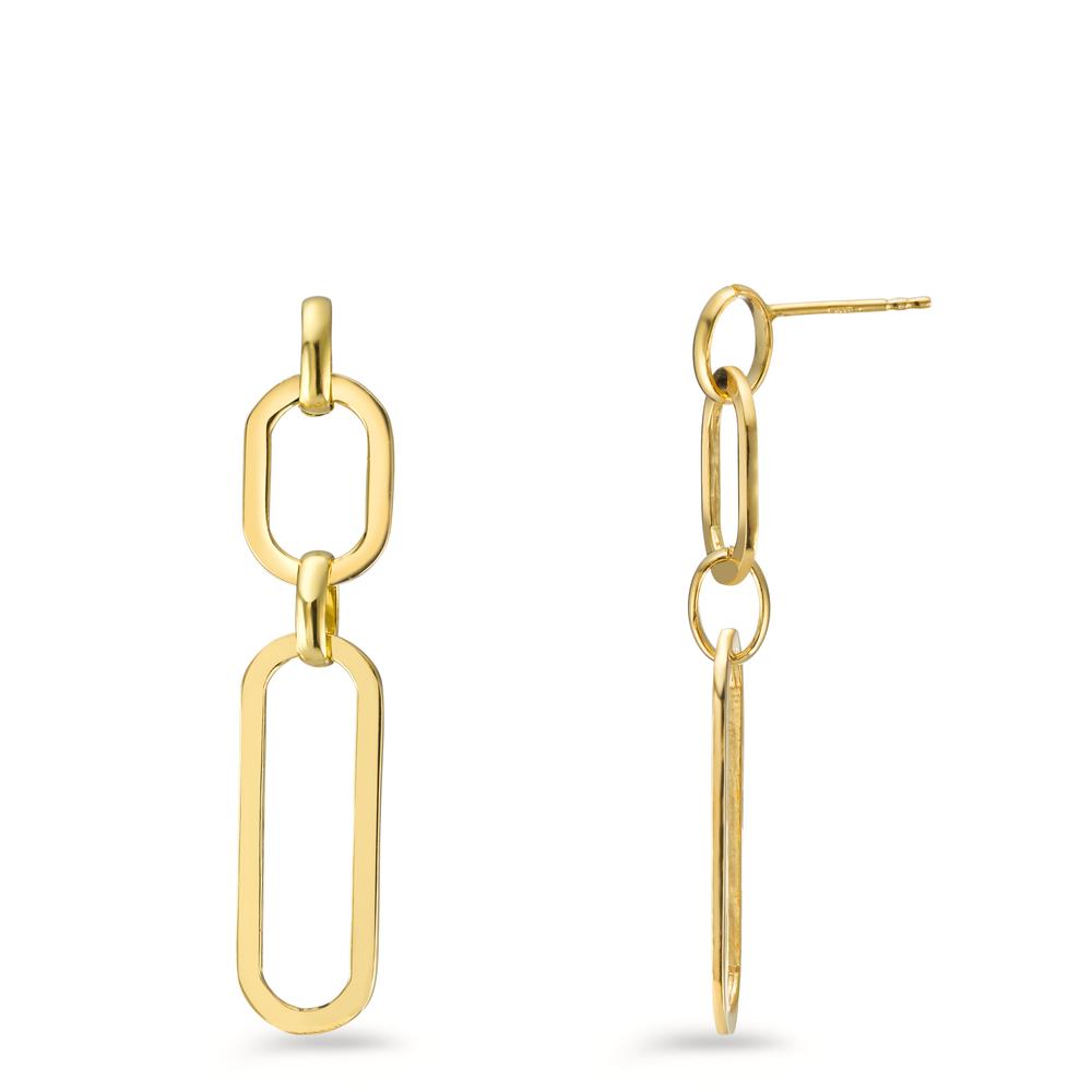 Drop Earrings Silver Yellow Gold plated