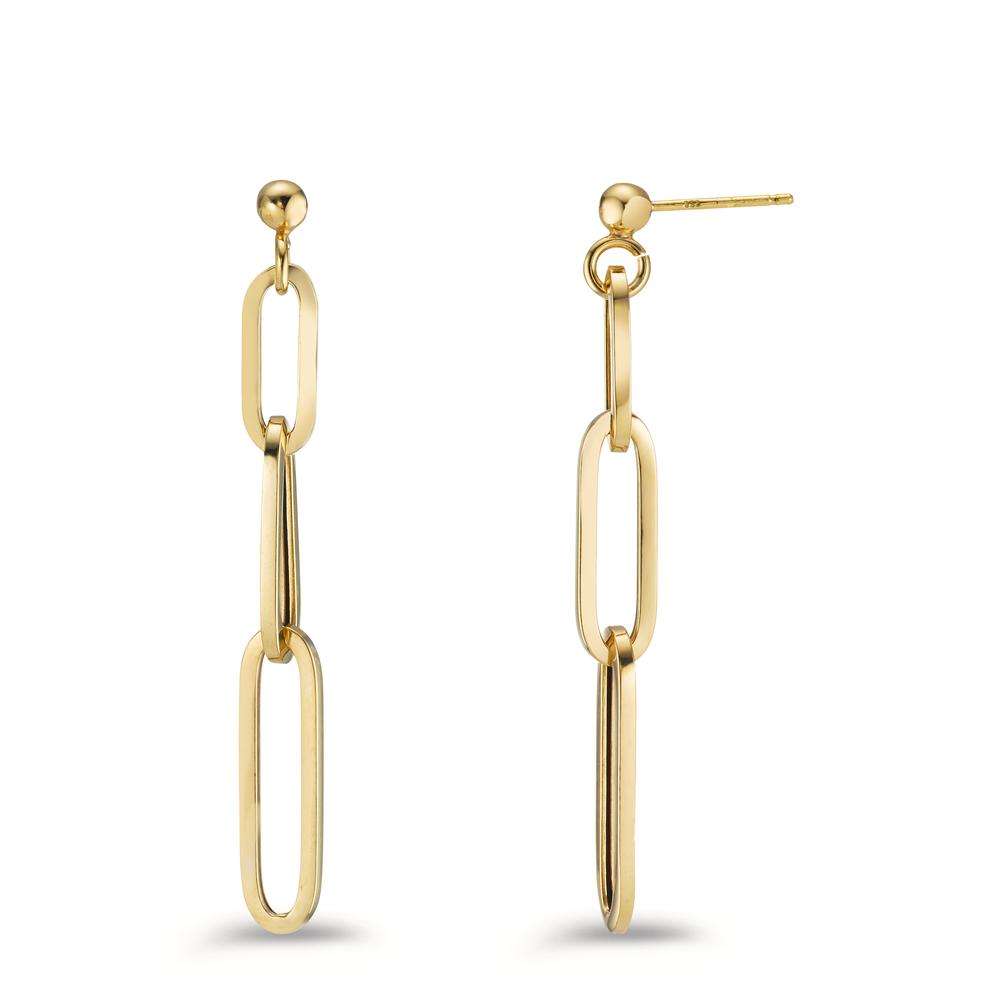 Drop Earrings Silver Yellow Gold plated