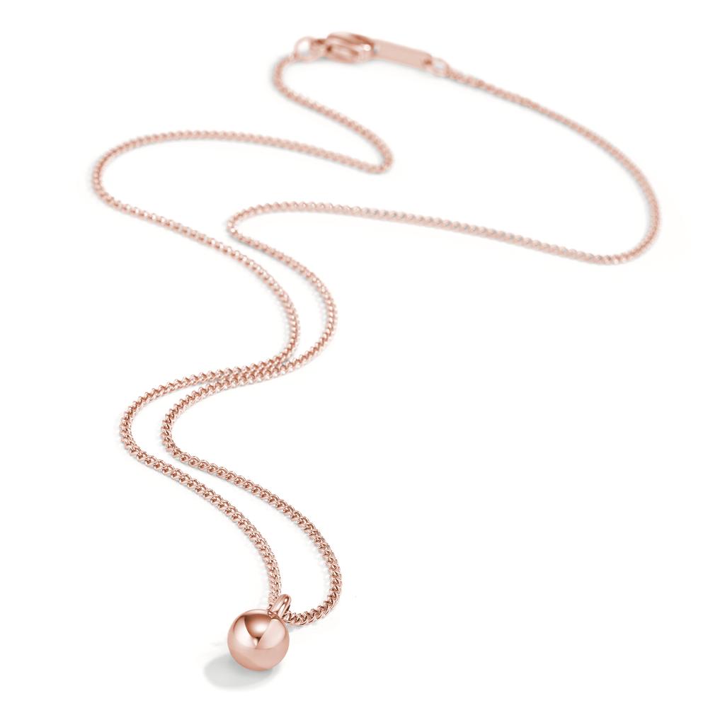 Necklace Stainless steel Rose IP coated 45 cm Ø8 mm