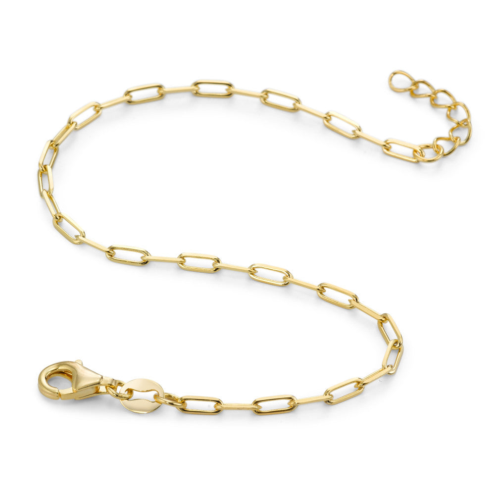 Bracelet Silver Yellow Gold plated 16-19 cm