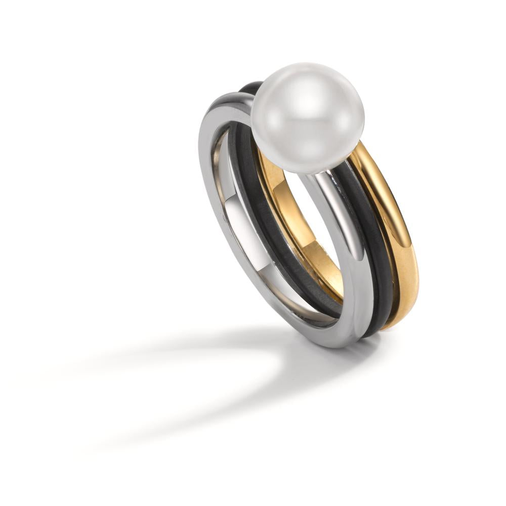 Ring Stainless steel Shell pearl