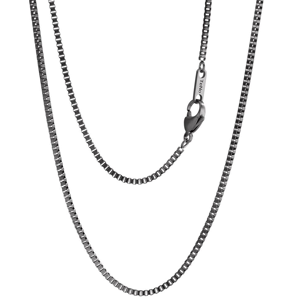 Necklace Stainless steel Gray IP coated 50 cm