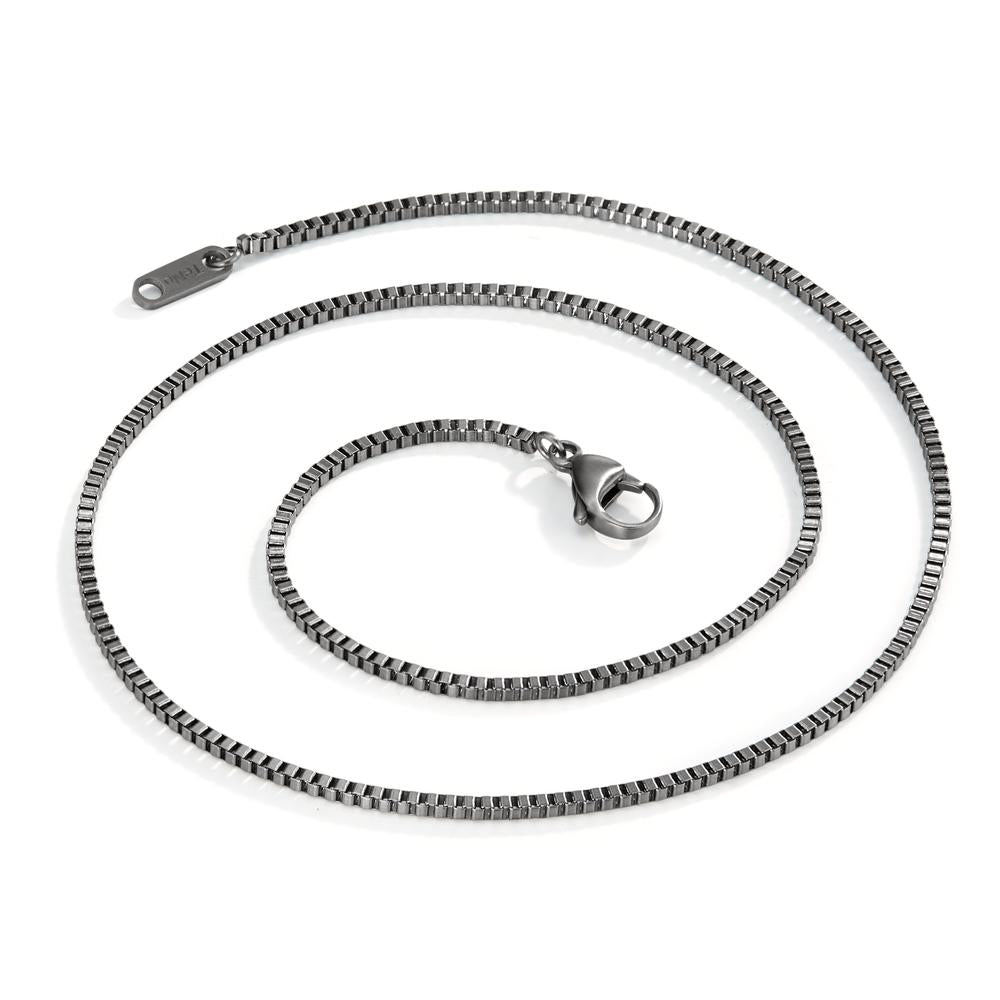 Necklace Stainless steel Gray IP coated 50 cm