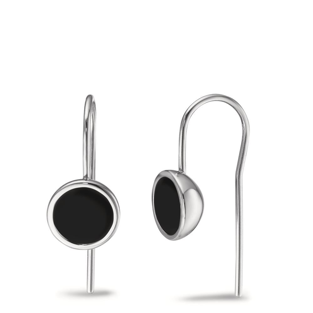 Drop Earrings Stainless steel Enameled Ø9.5 mm