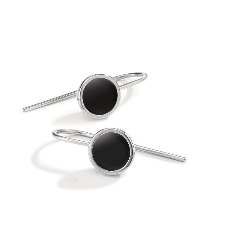 Drop Earrings Stainless steel Enameled Ø9.5 mm