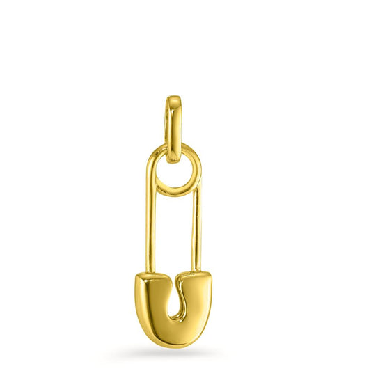 Pendant Silver Yellow Gold plated Safety Pin