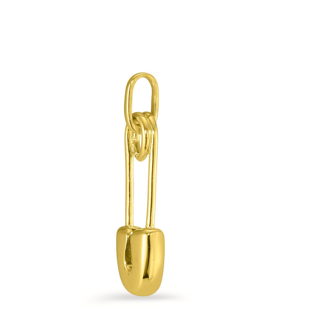 Pendant Silver Yellow Gold plated Safety Pin