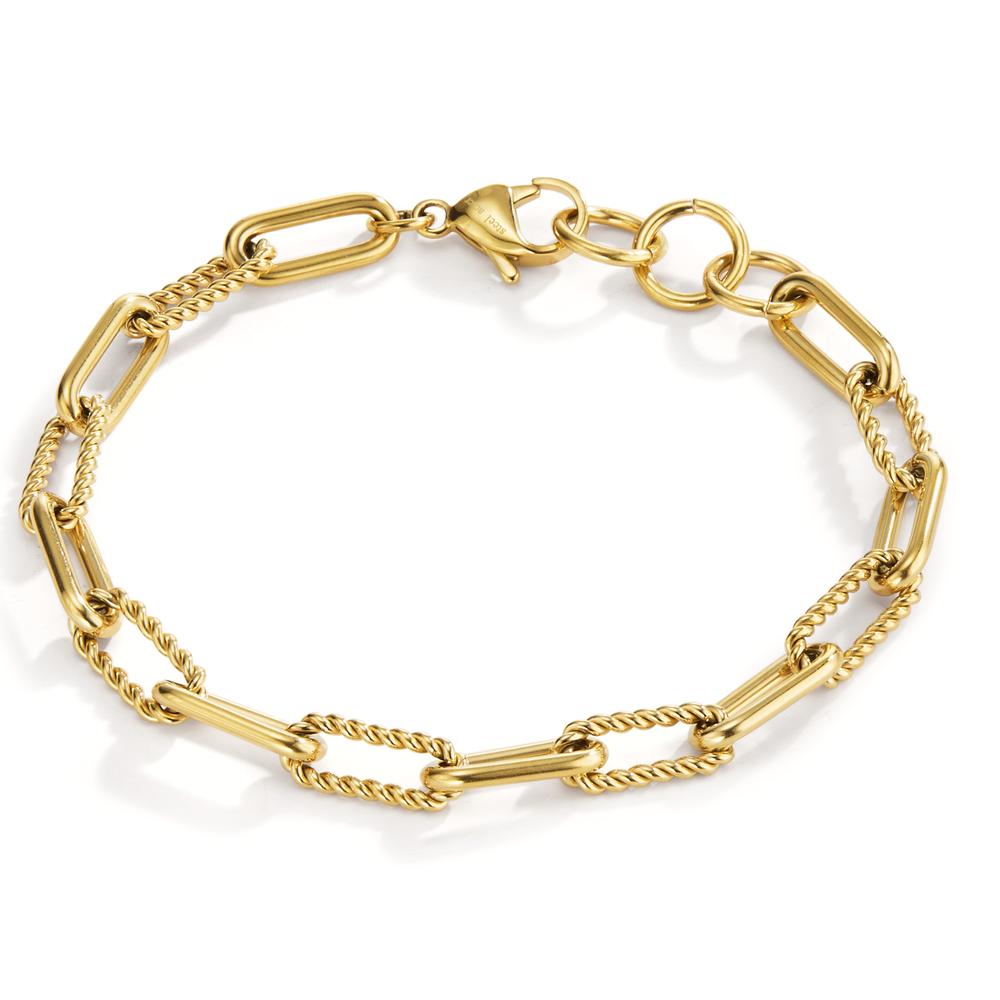 Bracelet Stainless steel Yellow IP coated 19.5-21 cm