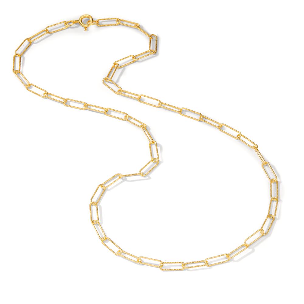 Necklace Silver Yellow Gold plated 45 cm