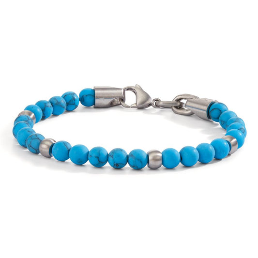 Bracelet Stainless steel Turquoise 19 cm Ø6.5 mm