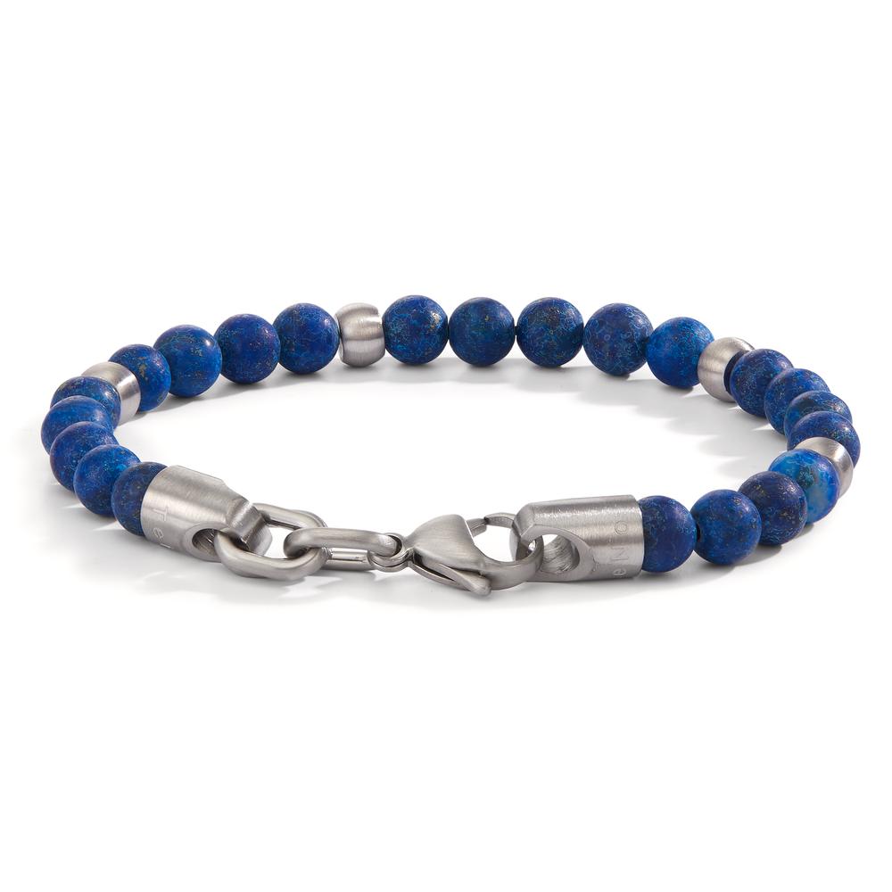 Bracelet Stainless steel Lapis Lazuli 19 cm Ø6.5 mm