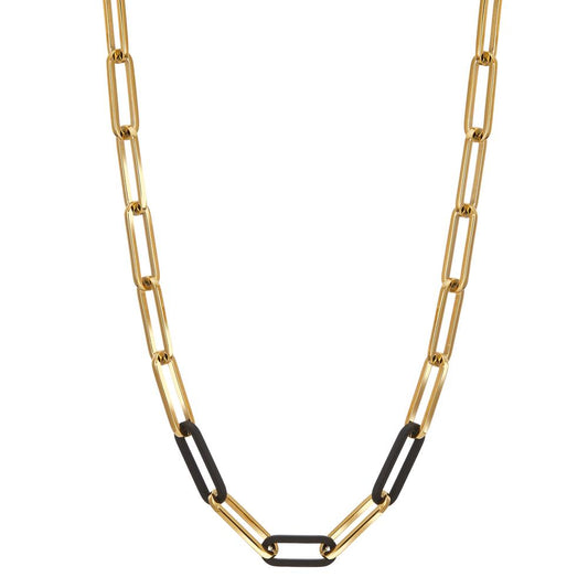 Necklace Stainless steel, Carbon IP coated 45-48 cm