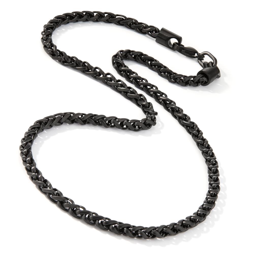 Necklace Stainless steel Black IP coated 50 cm Ø4.5 mm