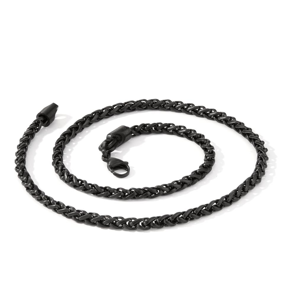 Necklace Stainless steel Black IP coated 50 cm Ø4.5 mm