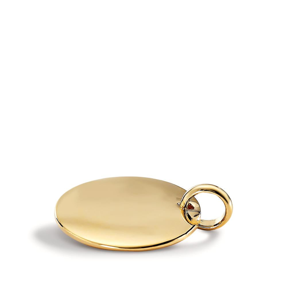 Engravable pendant Bronze Yellow Gold plated Ø20 mm