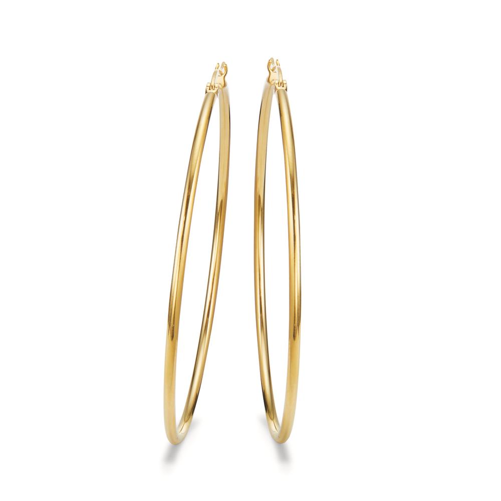 Hoop earrings Stainless steel Yellow IP coated