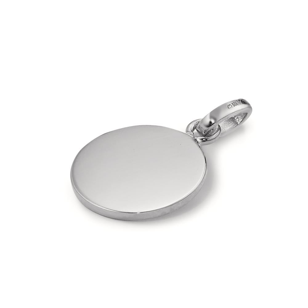 Engravable pendant Silver Rhodium plated