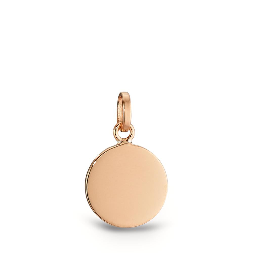 Engravable pendant Silver Rose Gold plated Ø12 mm