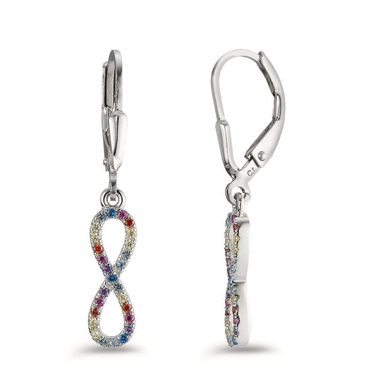 Drop Earrings Silver Rhodium plated Infinity