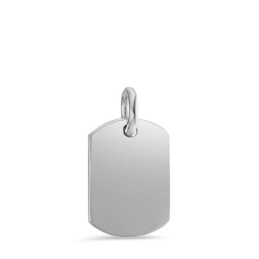 Engravable pendant Silver Rhodium plated