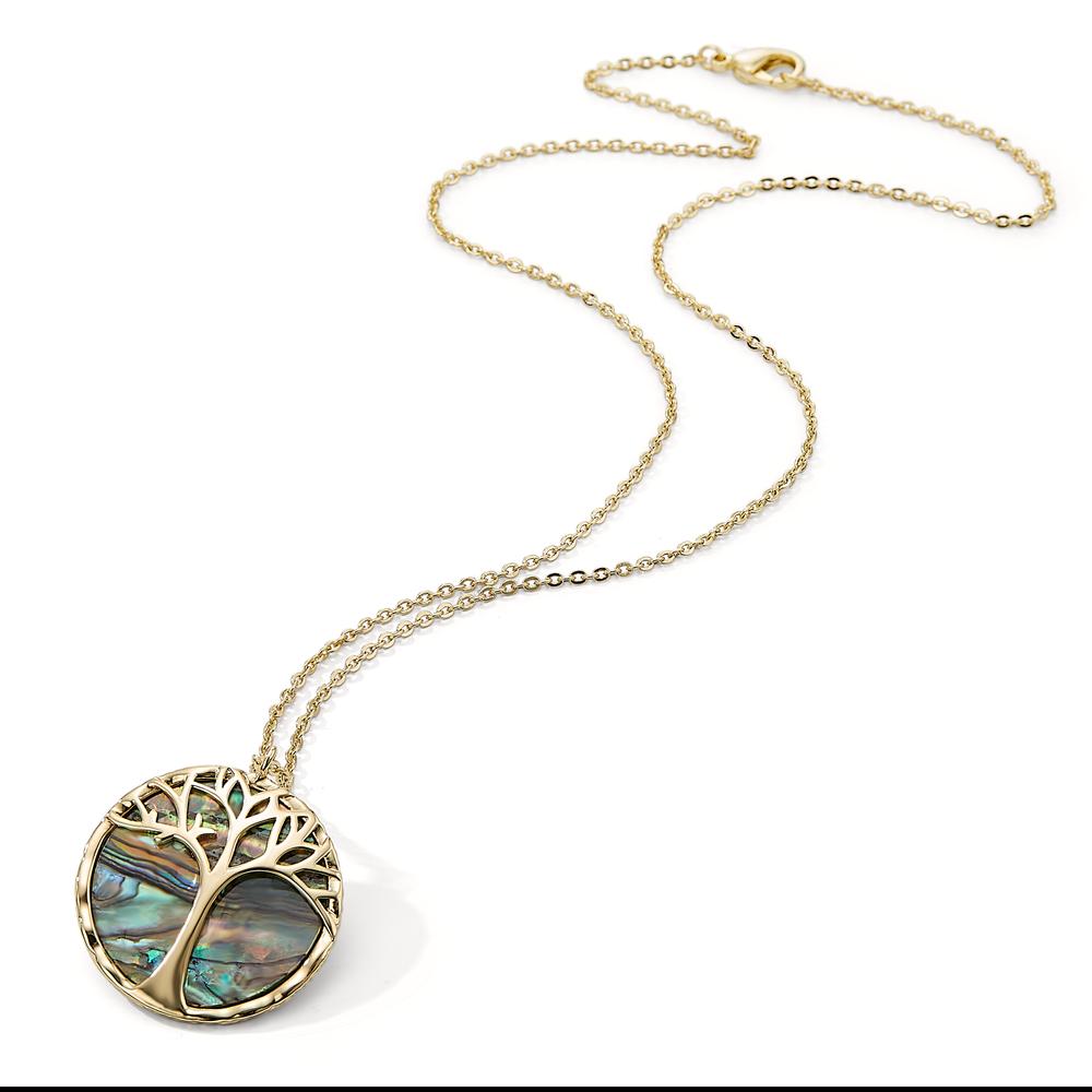 Necklace Bronze Abalone Tree Of Life 42 cm Ø25 mm