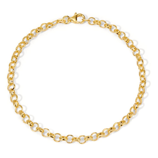 Bracelet Silver Yellow Gold plated 19 cm