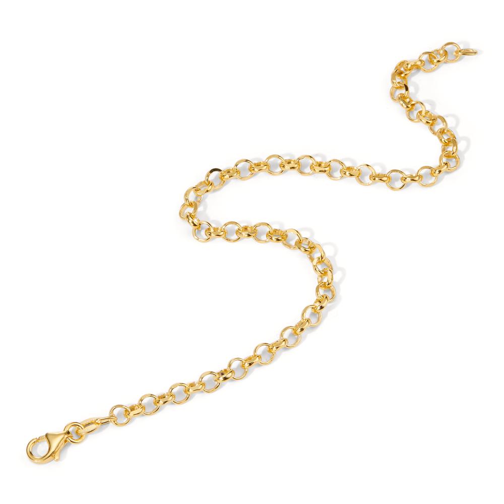 Bracelet Silver Yellow Gold plated 19 cm