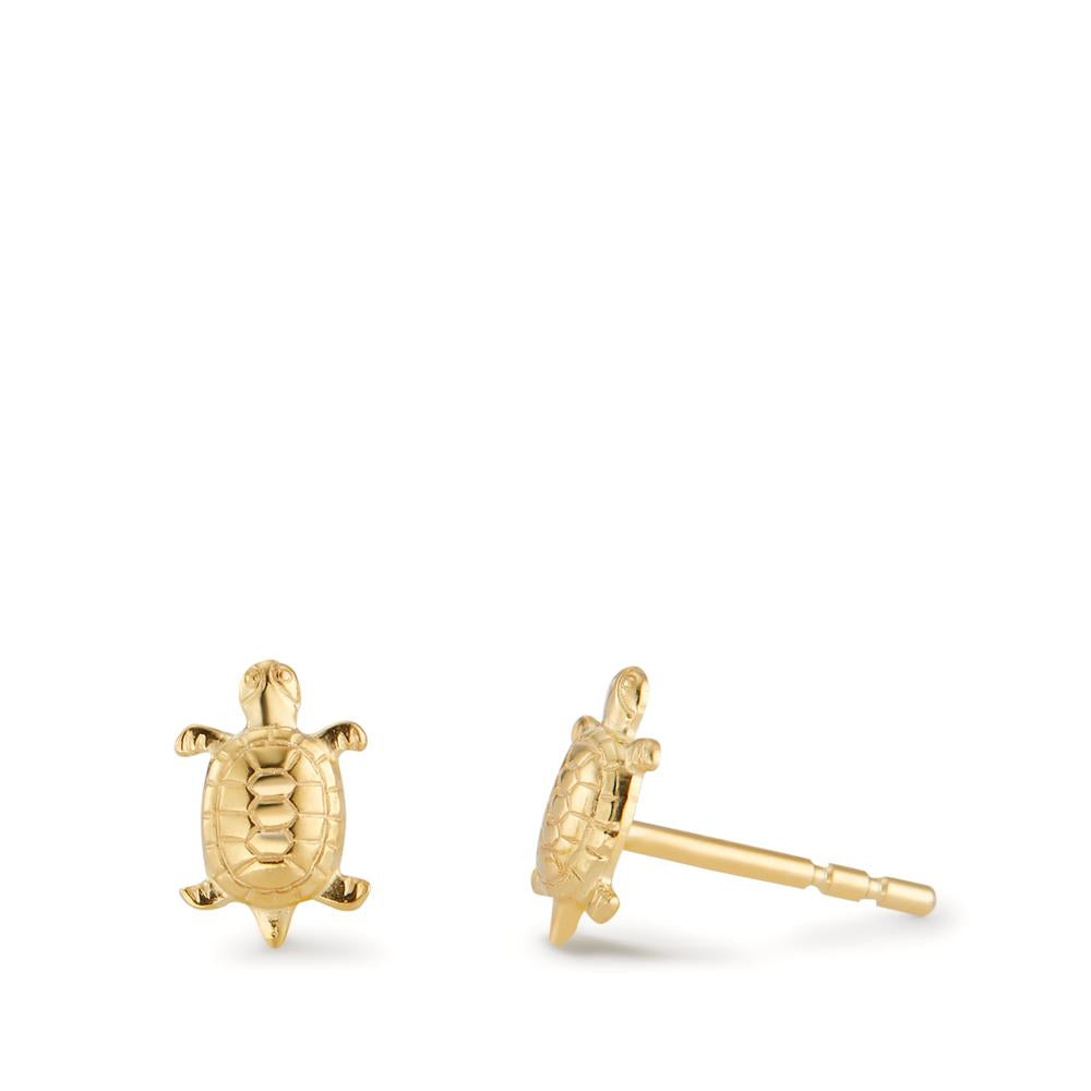 Stud earrings 9k Yellow Gold Tortoise