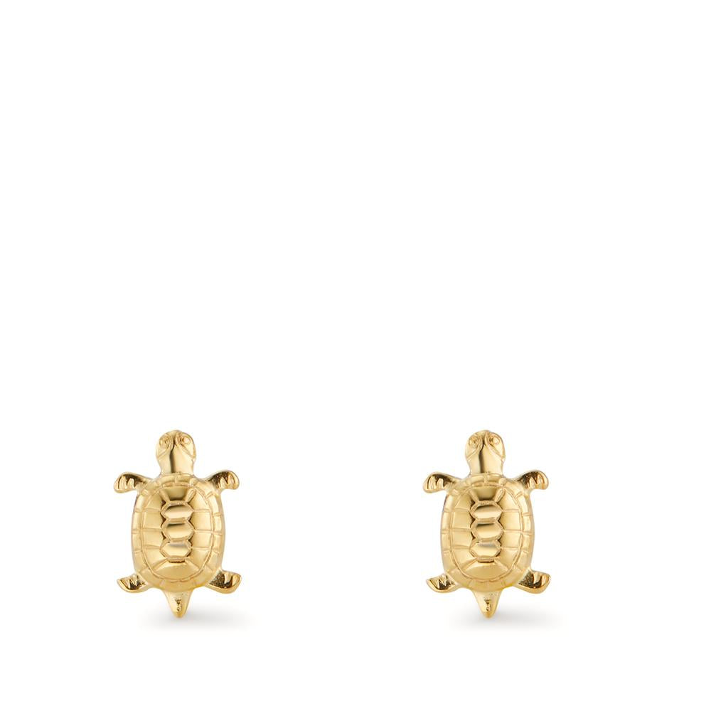 Stud earrings 9k Yellow Gold Tortoise