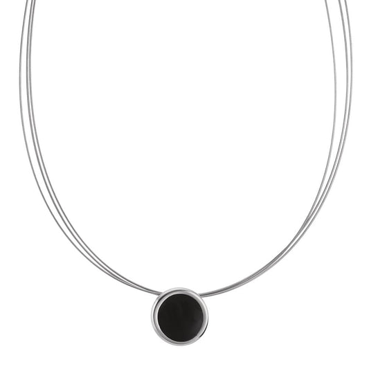 Necklace Stainless steel Enameled 42 cm Ø13 mm