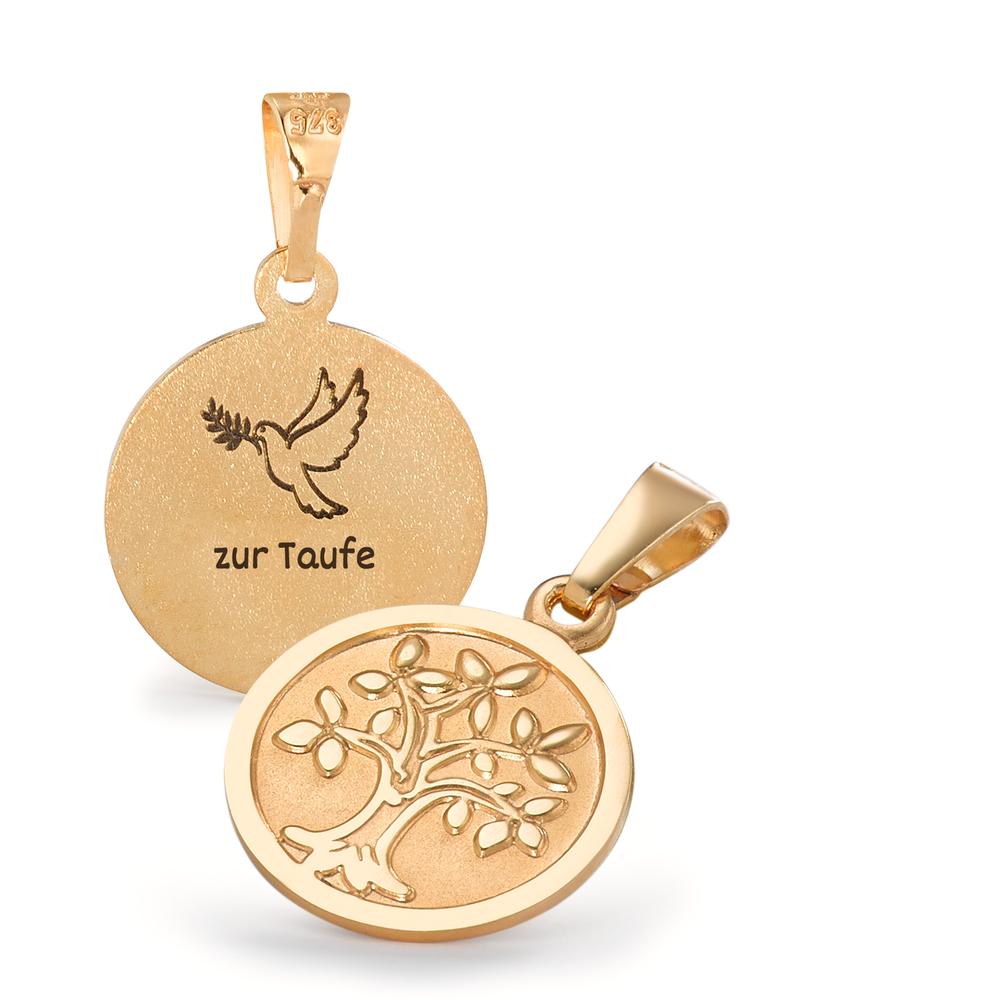 Pendant 18k Yellow Gold Tree Of Life Ø12 mm