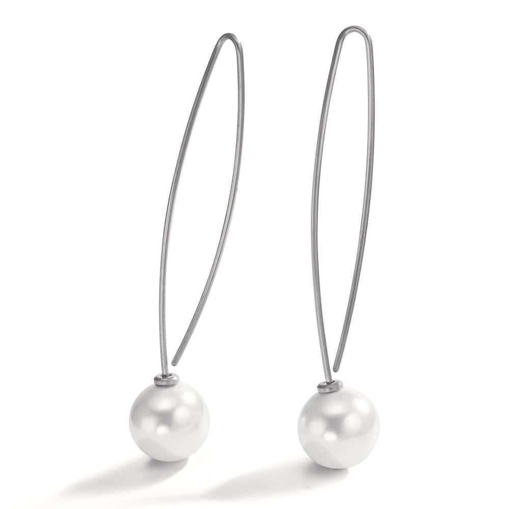 Drop Earrings Stainless steel Shell pearl