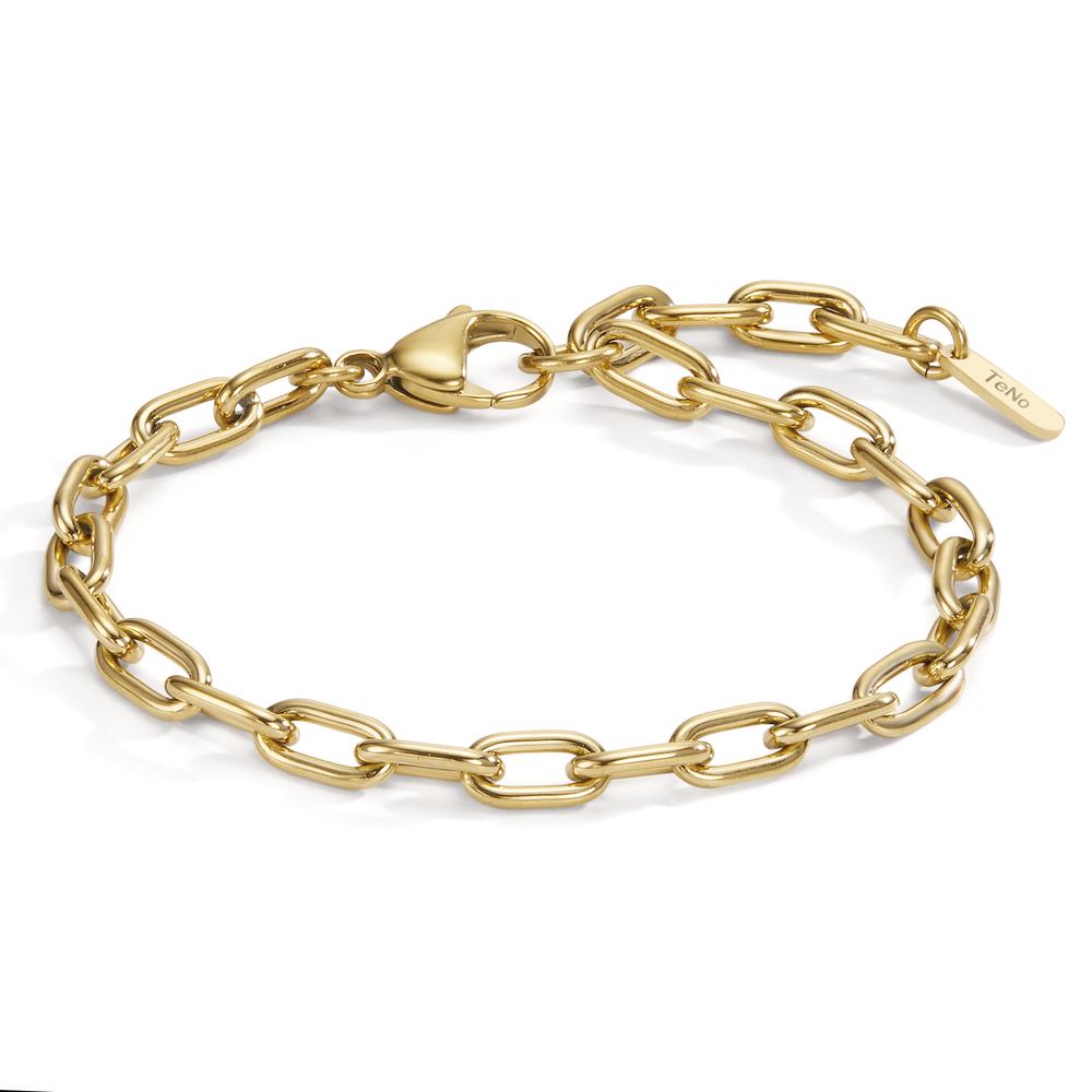 Bracelet Stainless steel Yellow IP coated 17.5-21 cm